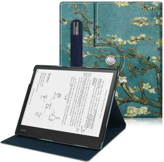 Lunso Luxe sleepcover stand hoes - Kobo Elipsa (10.3 inch) - Van Gogh Amandelbloesem Meerdere kleuren