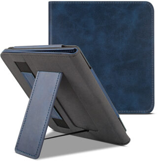 Lunso Luxe sleepcover stand hoes - Kobo Libra 2 (7 inch) - Blauw