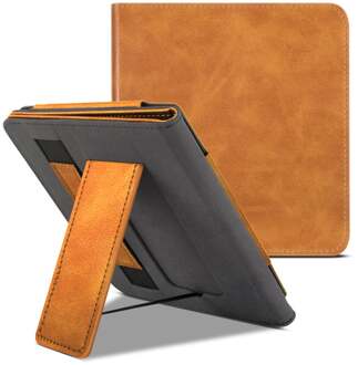 Lunso Luxe sleepcover stand hoes - Kobo Libra 2 (7 inch) - Bruin