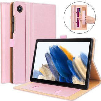 Lunso Luxe stand flip sleepcover hoes - Samsung Galaxy Tab A8 (2021) - Rose Goud