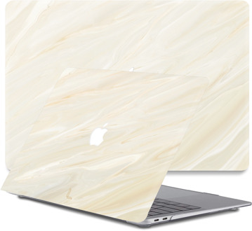 Lunso MacBook Air 13 inch (2010-2017) cover hoes - case - Creamy Vibes Wit, Bruin, Meerdere kleuren