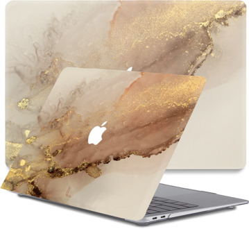 Lunso MacBook Air 13 inch (2010-2017) cover hoes - case - Sweet Caramel Goud, Bruin