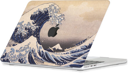Lunso MacBook Air 13 inch (2018-2020) cover hoes - case - Hokusai's Great Wave Meerdere kleuren