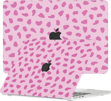 Lunso MacBook Air 13 inch (2022-2025) cover hoes - case - Pebble Charm Roze
