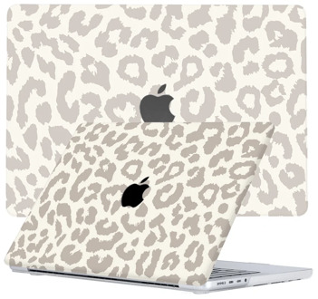 Lunso MacBook Air 13 inch (2022-2026) cover hoes - case - Calm Serengeti Wit