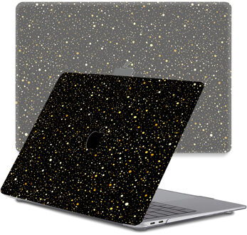 Lunso MacBook Air 13 inch M1 (2020) cover hoes - case - Million Nights Zwart, Meerdere kleuren