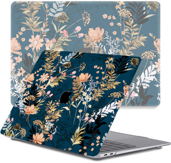 Lunso MacBook Air 13 inch M1 (2020) cover hoes - case - Urban Park Blauw, Meerdere kleuren