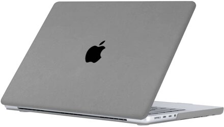 Lunso MacBook Air 13 inch M2/M3 (2022-2024) cover hoes - case - Sand Gray Grijs