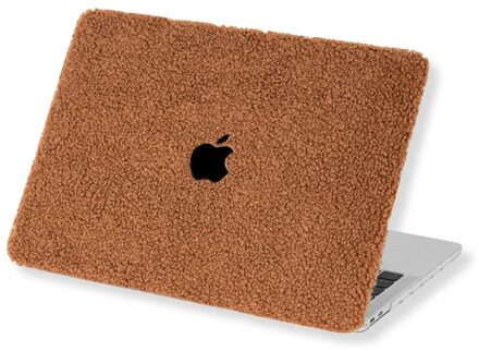 Lunso MacBook Air 15 inch (2023-2025) cover hoes - case - Teddy Puffy Bruin