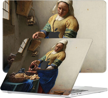 Lunso MacBook Air 15 inch (2023-2025) cover hoes - case - Vermeer Melkmeisje Meerdere kleuren
