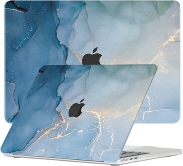 Lunso MacBook Air 15 inch (2023-2026) cover hoes - case - Aciano Azul Blauw, Goud, Groen, Meerdere kleuren