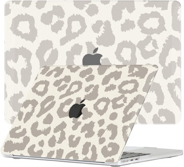 Lunso MacBook Air 15 inch (2023-2026) cover hoes - case - Calm Serengeti Wit