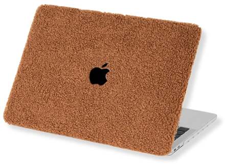 Lunso MacBook Air 15 inch (2023-2026) cover hoes - case - Teddy Puffy Bruin