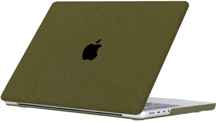 Lunso MacBook Air 15 inch M2/M3 (2023-2024) cover hoes - case - Sand Army Green Groen