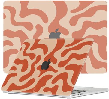 Lunso MacBook cover hoes - case - Orange Fever Geel, Oranje