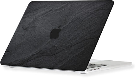 Lunso MacBook Neo cover hoes - case - Black Stone Zwart