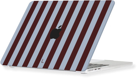 Lunso MacBook Neo cover hoes - case - Burgundy Blauw, Bruin