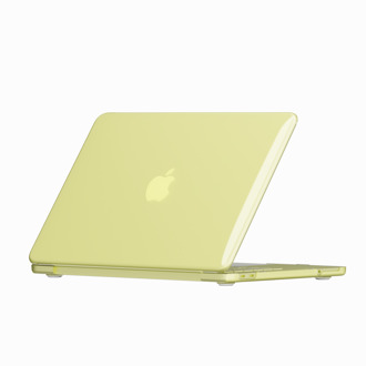 Lunso MacBook Neo cover hoes - case - Glanzend Citrine Geel