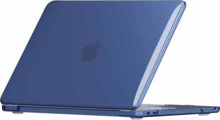 Lunso MacBook Neo cover hoes - case - Glanzend Indigo Blauw