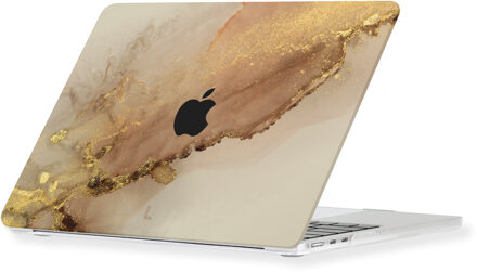 Lunso MacBook Neo cover hoes - case - Sweet Caramel Goud
