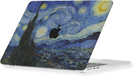 Lunso MacBook Neo cover hoes - case - Van Gogh Sterrennacht Blauw, Geel, Meerdere kleuren