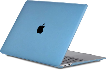 Lunso MacBook Pro 13 inch M1/M2 (2020-2022) cover hoes - case - Sand Light Blue Blauw