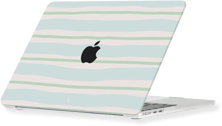 Lunso MacBook Pro 14 inch (2021-2026) cover hoes - case - Soft Surf Blauw, Wit, Groen, Meerdere kleuren