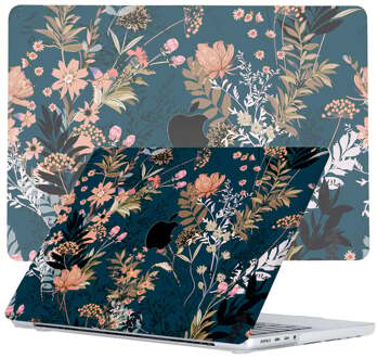 Lunso MacBook Pro 14 inch (2021-2026) cover hoes - case - Urban Park Blauw, Groen, Roze, Meerdere kleuren