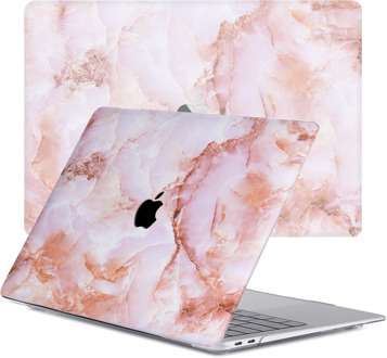 Lunso MacBook Pro 16 inch (2019) cover hoes - case - Marble Finley Roze
