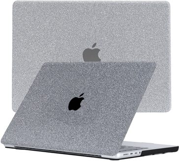 Lunso MacBook Pro 16 inch (2021-2026) cover hoes - case - Glitter Zilver