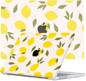 Lunso MacBook Pro 16 inch (2021-2026) cover hoes - case - Squeezy Lemon Groen, Geel, Roze, Meerdere kleuren