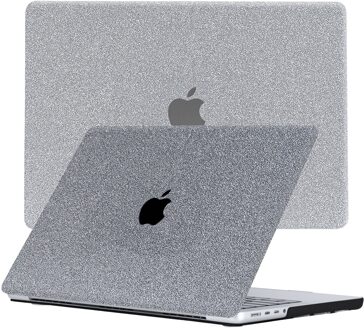 Lunso MacBook Pro 16 inch M1/M2 (2021-2023) cover hoes - case - Glitter Zilver