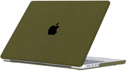 Lunso MacBook Pro 16 inch M1/M2 (2021-2023) cover hoes - case - Sand Army Green Groen
