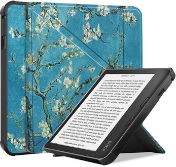 Lunso Origami sleepcover hoes - Kobo Sage - Van Gogh Amandelbloesem Meerdere kleuren