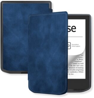 Lunso PocketBook Verse / Verse Pro / Verse Color Slim hard case hoes (6 inch) - sleepcover - Donkerblauw