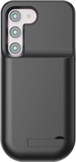 Lunso Samsung Galaxy S23 case - Powerbank hoesje - 5000 mAh - Zwart