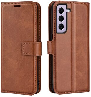 Lunso Samsung Galaxy S23 - cover bookcase hoes - Bruin