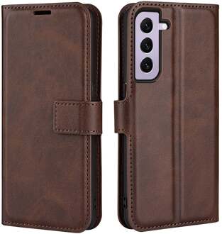 Lunso Samsung Galaxy S23 - cover bookcase hoes - Coffee Bruin