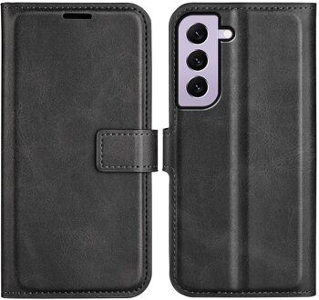 Lunso Samsung Galaxy S23 - cover bookcase hoes - Zwart