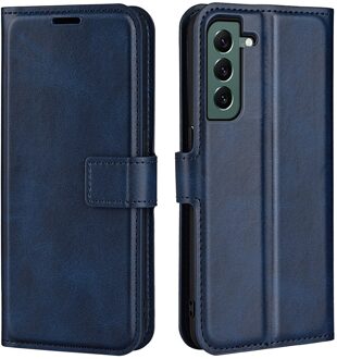 Lunso Samsung Galaxy S23 Plus - cover bookcase hoes - Blauw