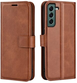 Lunso Samsung Galaxy S23 Plus - cover bookcase hoes - Bruin