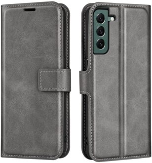 Lunso Samsung Galaxy S23 Plus - cover bookcase hoes - Grijs