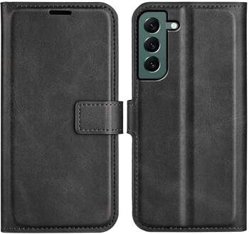 Lunso Samsung Galaxy S23 Plus - cover bookcase hoes - Zwart