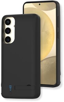 Lunso Samsung Galaxy S25 case - Powerbank hoesje - 5000 mAh - Zwart