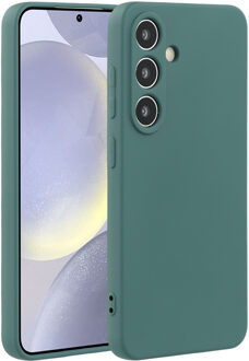 Lunso Samsung Galaxy S25 Plus hoesje - Flexibel siliconen Backcover - Legergroen