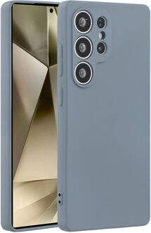 Lunso Samsung Galaxy S25 Ultra hoesje - Flexibel siliconen Backcover - Lavendelgrijs