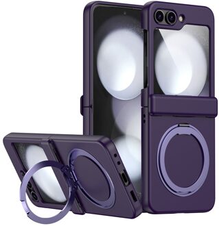 Lunso Samsung Galaxy Z Flip 7 backcover hoesje met MagSafe-ring - Paars