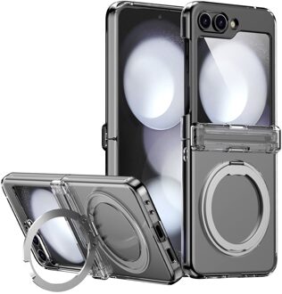 Lunso Samsung Galaxy Z Flip 7 backcover hoesje met MagSafe-ring - Transparant