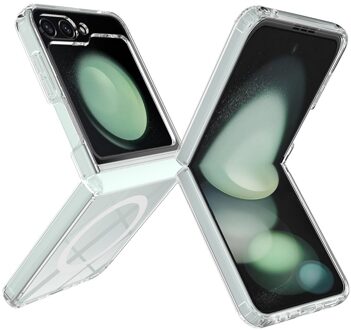 Lunso Samsung Galaxy Z Flip 7 FE / Z Flip6 - Backcover hoes met MagSafe ondersteuning - Transparant