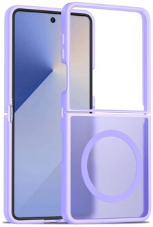 Lunso Samsung Galaxy Z Flip 7 slank backcover hoesje met MagSafe ondersteuning - Paars